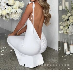 White maxi dress/ wedding dress